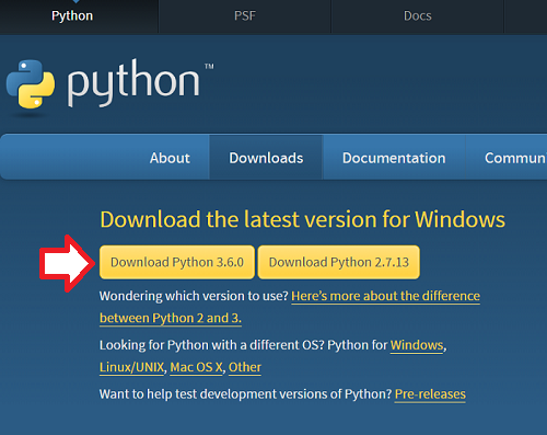 python 3.6 install windows 10